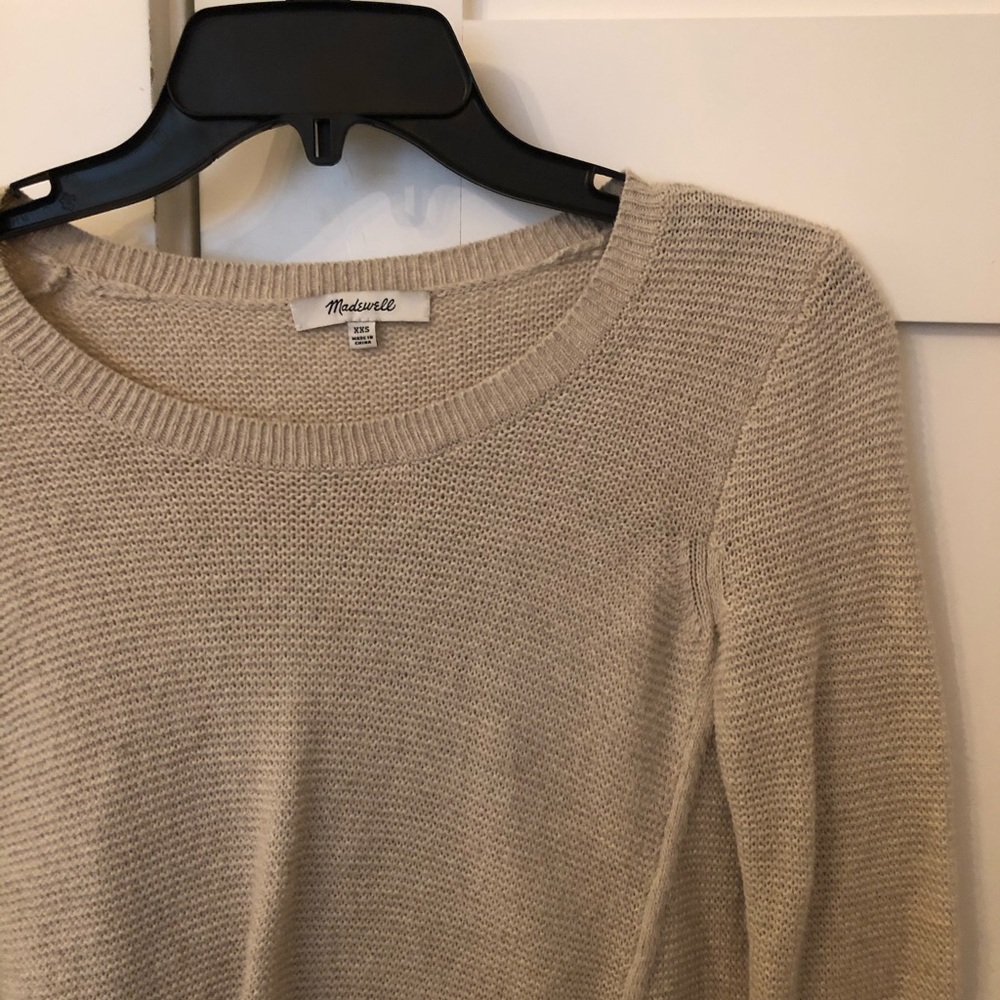 Madewell tan sweater!